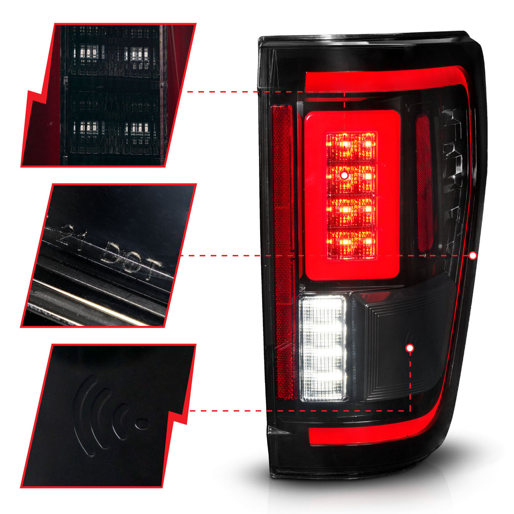 ANZO USA 311474 Tail Light Assembly for Select Ford F-150