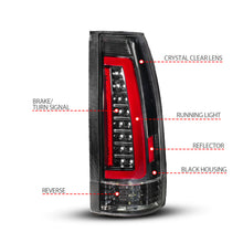 Load image into Gallery viewer, ANZO USA 311485 Tail Light Assembly for Select Cadillac Escalade, Chevrolet Blazer, Chevrolet C1500, Chevrolet C2500, Chevrolet C3500, Chevrolet K1500, Chevrolet K2500, Chevrolet K3500, Chevrolet Suburban, Chevrolet Tahoe, GMC C1500, GMC C2500, GMC