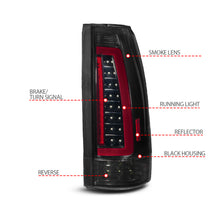 Load image into Gallery viewer, ANZO USA 311486 Tail Light Assembly for Select Cadillac Escalade, Chevrolet Blazer, Chevrolet C1500, Chevrolet C2500, Chevrolet C3500, Chevrolet K1500, Chevrolet K2500, Chevrolet K3500, Chevrolet Suburban, Chevrolet Tahoe, GMC C1500, GMC C2500, GMC