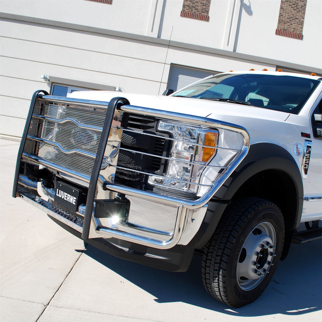 Luverne 311723 LUVERNE 311723 Prowler Max Polished Stainless Grille Guard (No Brackets) for Select Ford F-250 Super Duty, Ford F-350 Super Duty, Ford F-450 Super Duty, Ford F-550 Super Duty