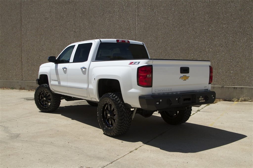 Road Armor 31200B Stealth Winch Rear Bumper for Select Chevrolet Silverado 1500, Chevrolet Silverado HD, Chevrolet Silverado HD, GMC Sierra 1500, GMC Sierra Limited, GMC Sierra HD, GMC Sierra HD
