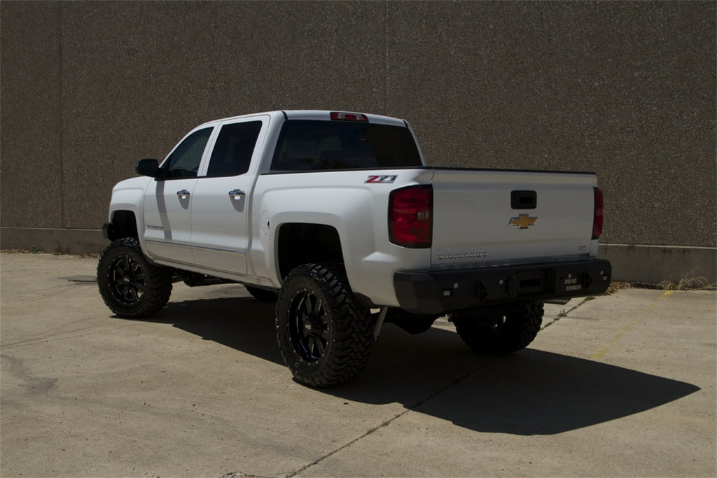 Road Armor 31200B Stealth Winch Rear Bumper for Select Chevrolet Silverado 1500, Chevrolet Silverado HD, Chevrolet Silverado HD, GMC Sierra 1500, GMC Sierra Limited, GMC Sierra HD, GMC Sierra HD