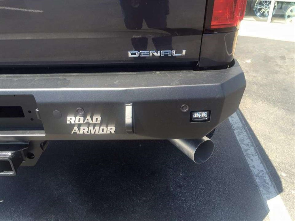 Road Armor 31200B Stealth Winch Rear Bumper for Select Chevrolet Silverado 1500, Chevrolet Silverado HD, Chevrolet Silverado HD, GMC Sierra 1500, GMC Sierra Limited, GMC Sierra HD, GMC Sierra HD