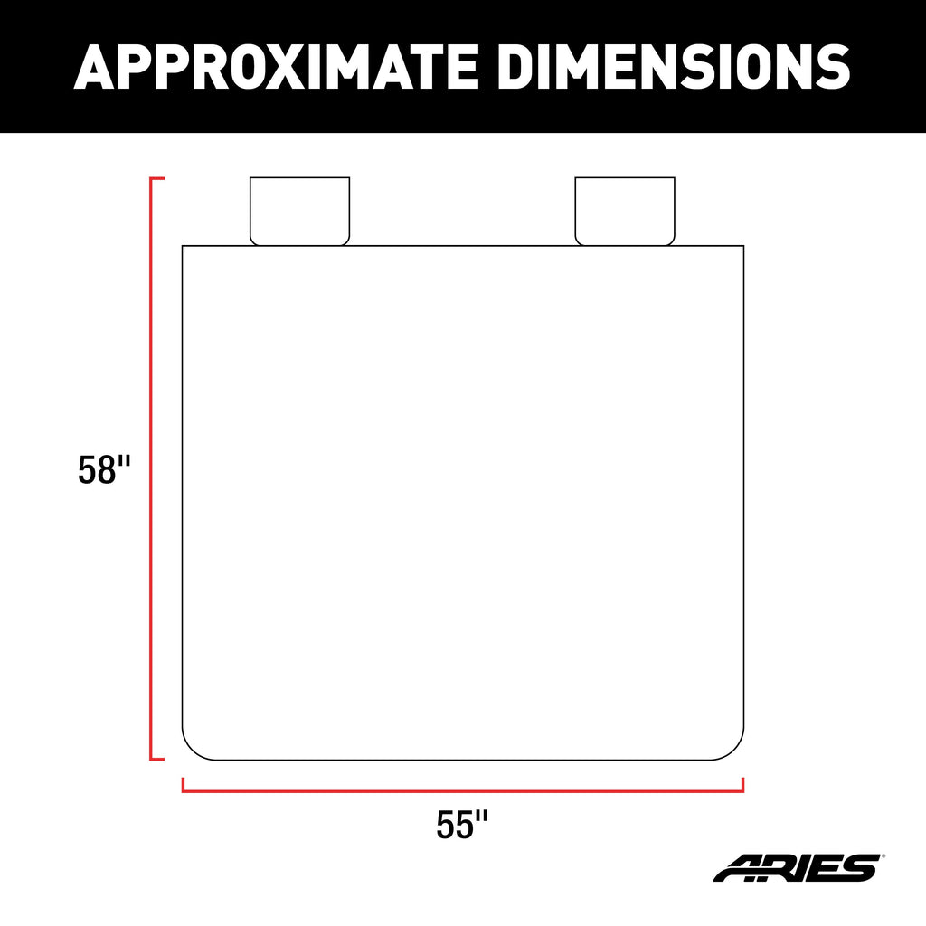 ARIES 3146-18 Seat Defender 58" x 55" Removable Waterproof Brown Bench Seat Cover