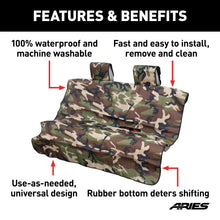 Load image into Gallery viewer, ARIES 3146-20 Seat Defender 58" x 55" Removable Waterproof Camo Bench Seat Cover