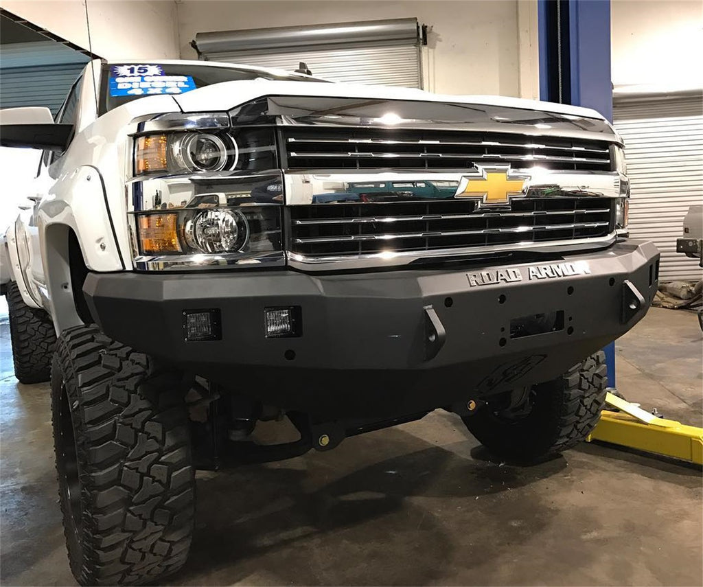 Road Armor 315R0B Stealth Winch Front Bumper for Select Chevrolet Silverado HD, Chevrolet Silverado HD