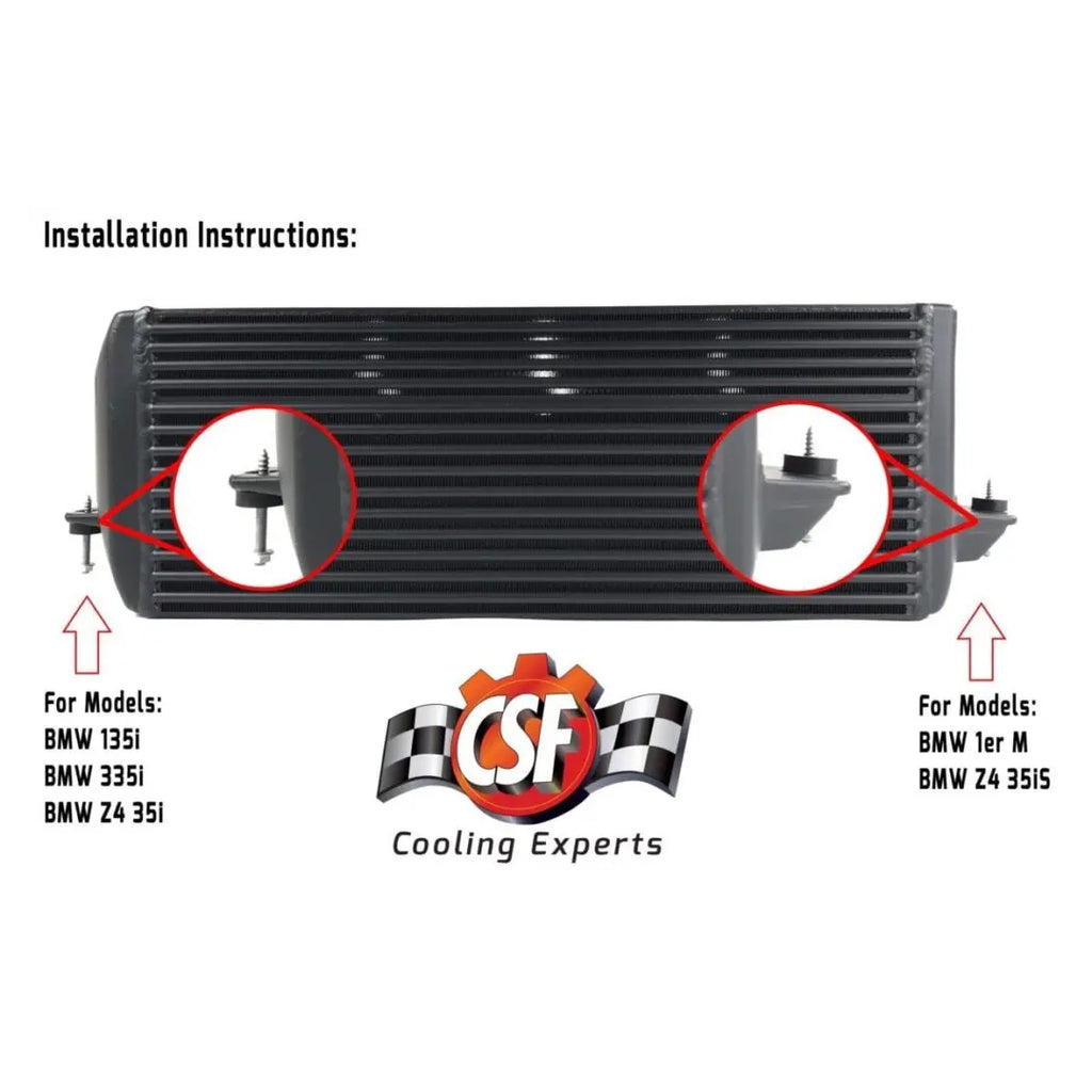 ~(32-Lbs.-30X12x12)~-Bmw-E90--E91--E92--E93-335I(Xi)-High-Performance-Stepped-Core-BarPlate-Intercooler-(Also-Fits-E82--E88-135I-E82-M-Coupe-E84-X1-35Ix-E89-Z4-35I(S)-Roadster)(Black)