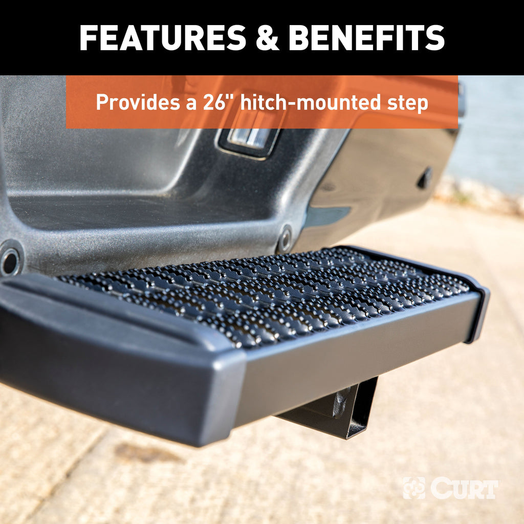 CURT 32001 Grip Step Receiver Hitch Step
