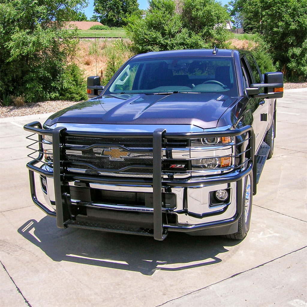 Luverne 320713-321112 LUVERNE 320713-321112 Prowler Max Custom Black Steel Truck Grille Guard; Select for Select Chevrolet Silverado HD, Chevrolet Silverado HD, GMC Sierra HD, GMC Sierra HD