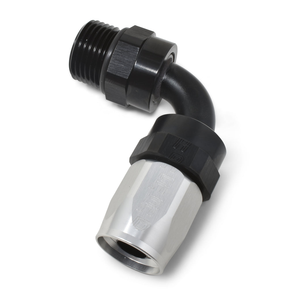 Performance-Hose-End-6-To-6-Radius-Inlet-Port-90-Deg-BlkClr