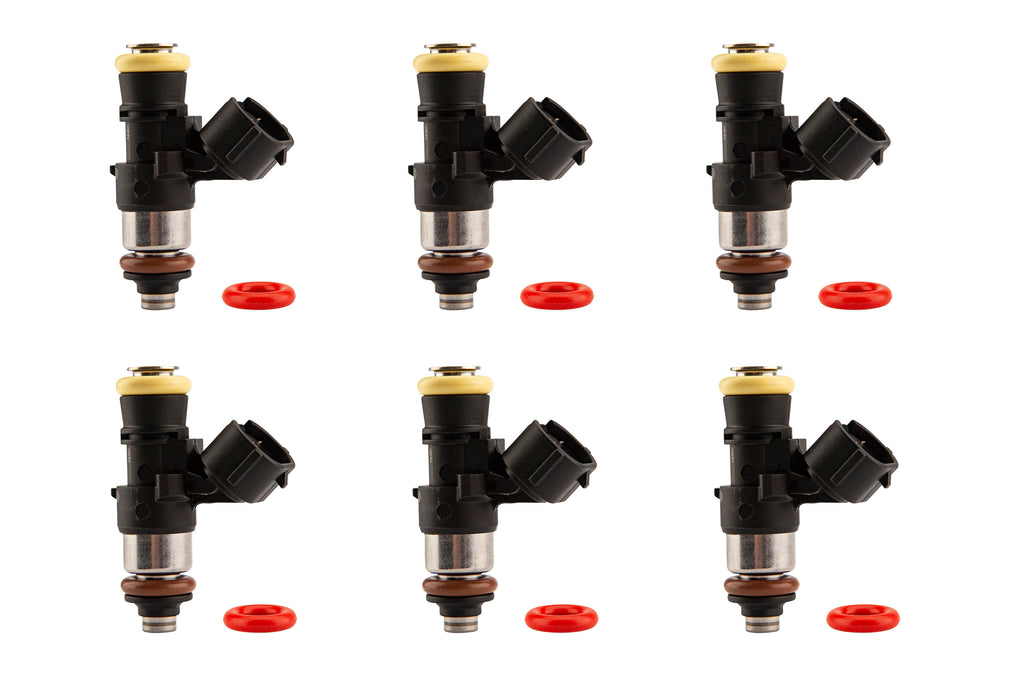 FAST 32107-6 Precision-Flow LS3/LS7 Profile 242 lb/hr High–Impedance Injectors - Set of 6 for Select Chevrolet Camaro, Chevrolet Corvette, Chevrolet SS, Pontiac G8