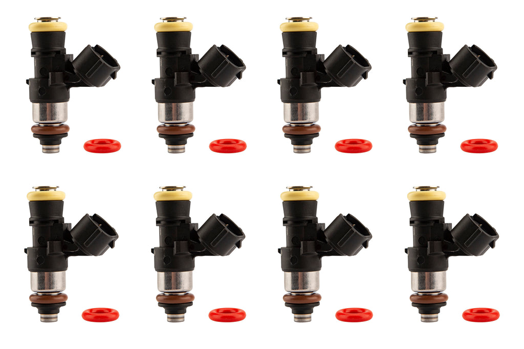 FAST 32107-8 Precision-Flow LS3/LS7 Profile 242 Lb/Hr High–Impedance Injectors - Set of 8 for Select Chevrolet Camaro, Chevrolet Corvette, Chevrolet SS, Pontiac G8