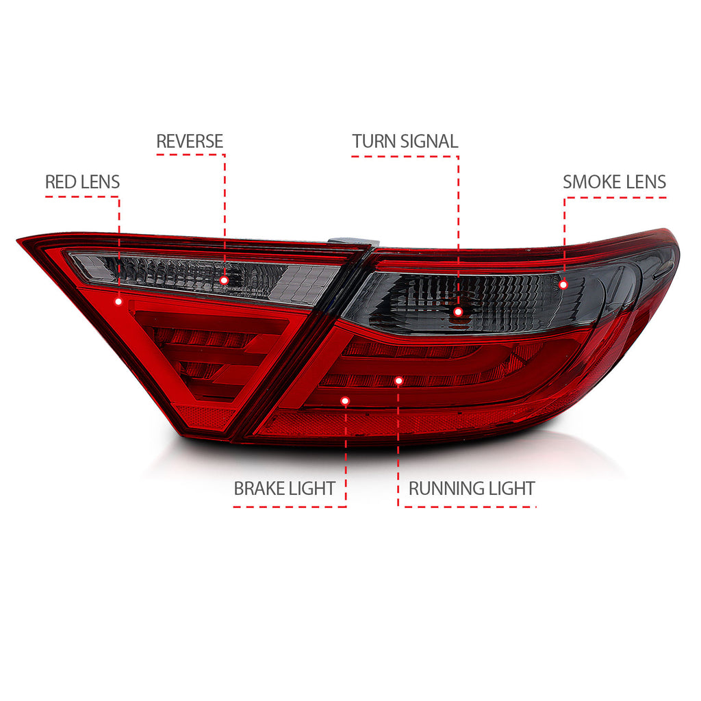 ANZO USA 321336 Tail Light Assembly for Select Toyota Camry
