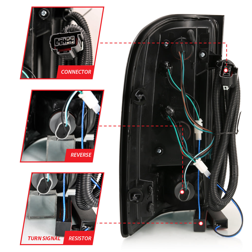 ANZO USA 321341 ANZO USA Led Taillights for Select Chevrolet Silverado 1500, Chevrolet Silverado Classic, Chevrolet Silverado HD Classic, Chevrolet Silverado 2500, Chevrolet Silverado HD, Chevrolet Silverado HD Classic, Chevrolet Silverado 3500,