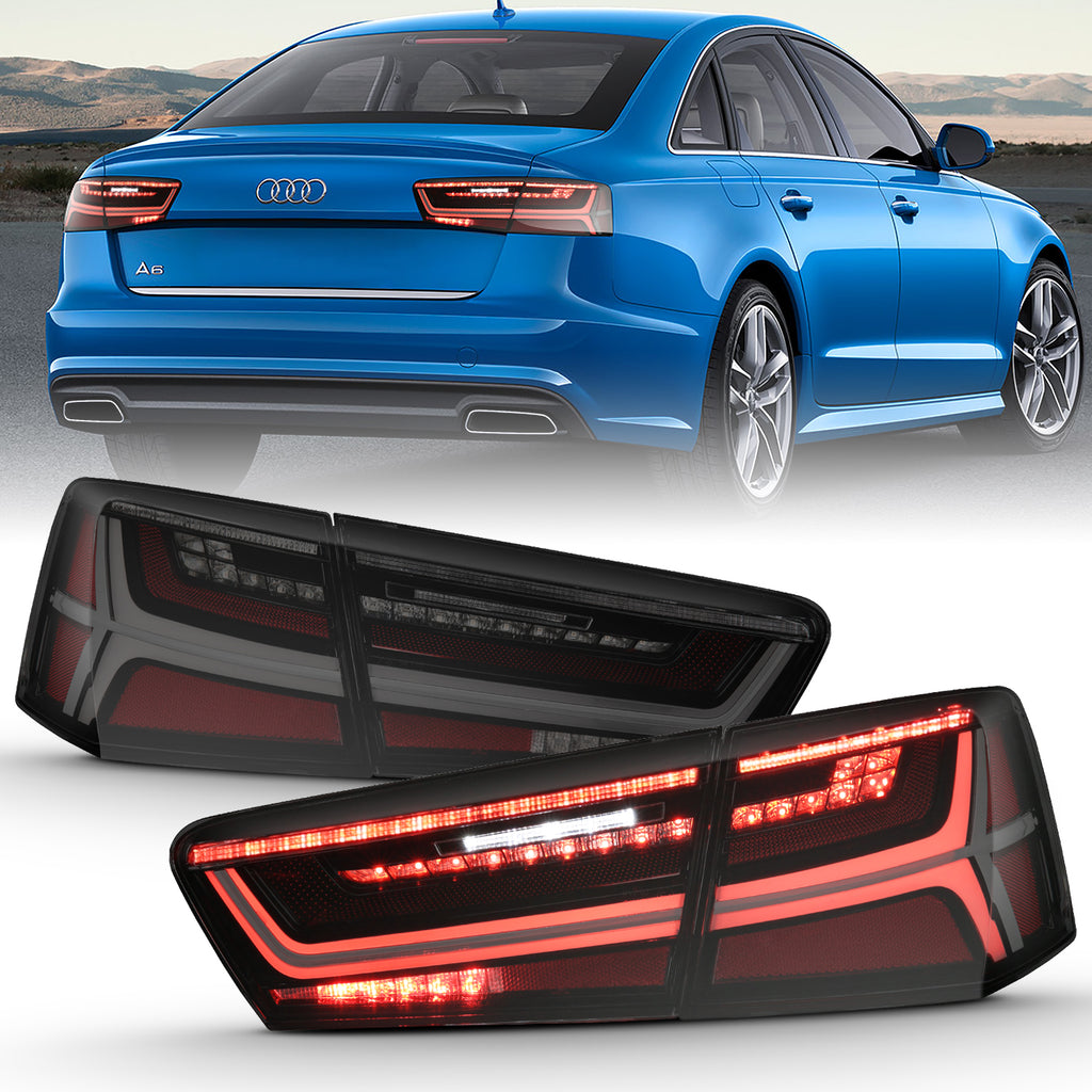 ANZO USA 321351 LED Tail Lights for Select Audi A6, Audi A6 Quattro, Audi S6
