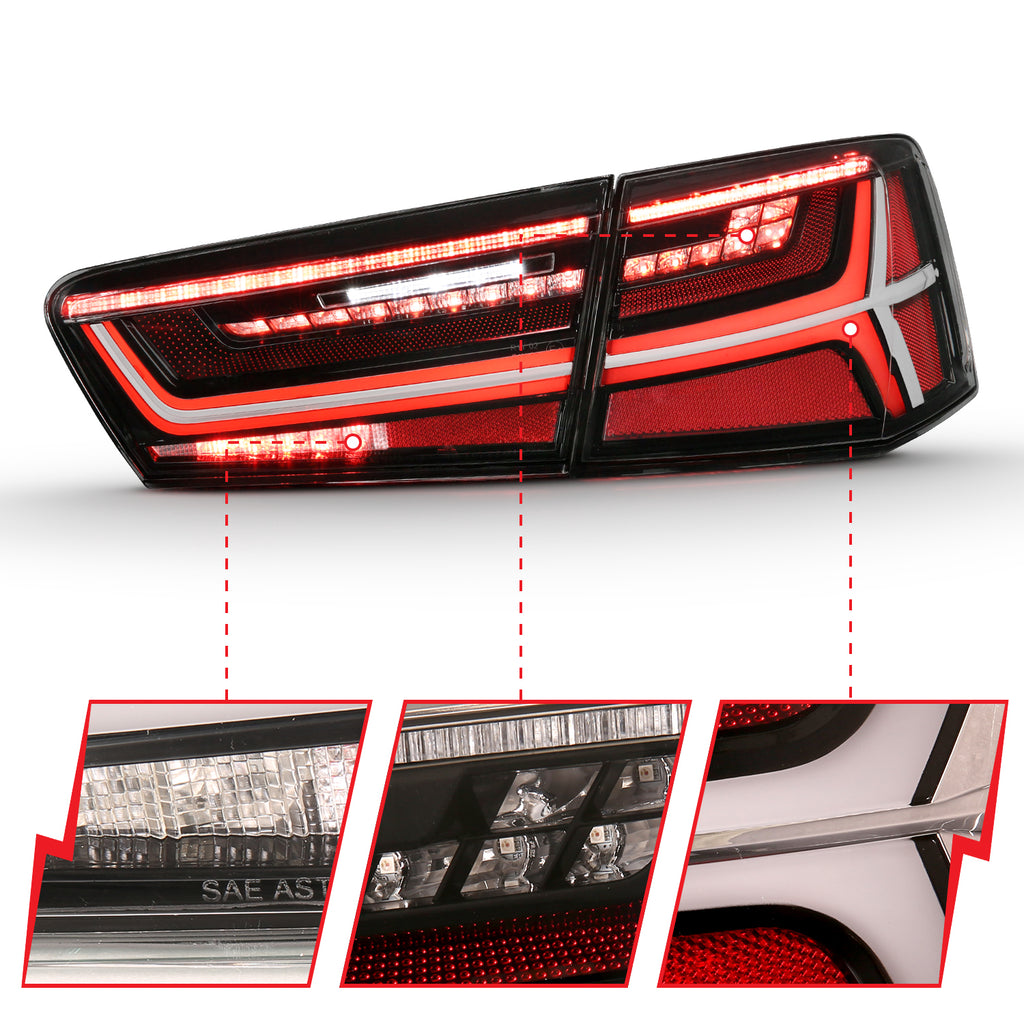 ANZO USA 321352 LED Tail Lights for Select Audi A6, Audi A6 Quattro, Audi S6