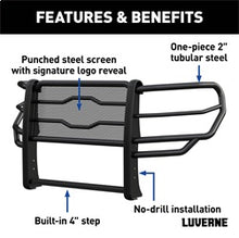 Load image into Gallery viewer, Luverne 321802 LUVERNE 321802 Prowler Max Black Steel Truck Grille Guard; Compatible with Selec for Select Chevrolet Silverado 1500, Chevrolet Silverado LTD
