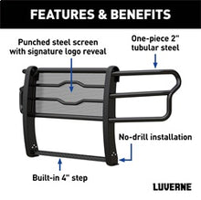 Load image into Gallery viewer, Luverne 321803 LUVERNE 321803 Prowler Max Black Steel Truck Grille Guard; Compatible with Selec for Select Chevrolet Silverado HD, Chevrolet Silverado HD
