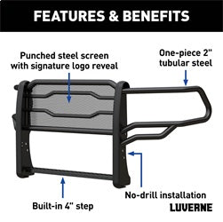 Luverne 321804 LUVERNE 321804 Prowler Max Black Steel Truck Grille Guard; Compatible with Selec for Select Ram 2500, Ram 3500, Ram 4500, Ram