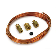 Load image into Gallery viewer, AutoMeter 3224 TUBING, COPPER, 1/8", 6FT. LENGTH, INCL. 1/8" NPTF BRASS COMPRESSION FITTINGS