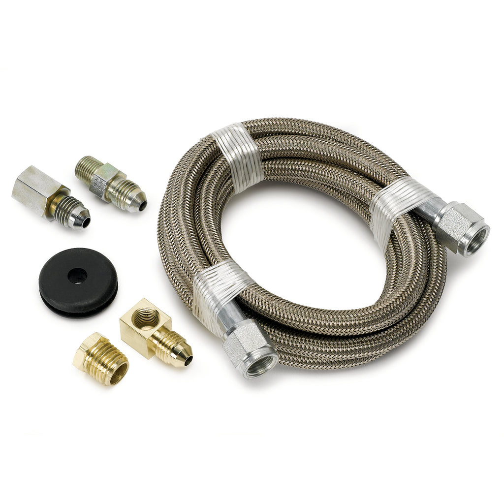 AutoMeter 3228 LINE, BRAIDED STAINLESS STEEL, #4 DIA., 6FT. LENGTH, -4AN AND 1/8" NPTF FITTINGS