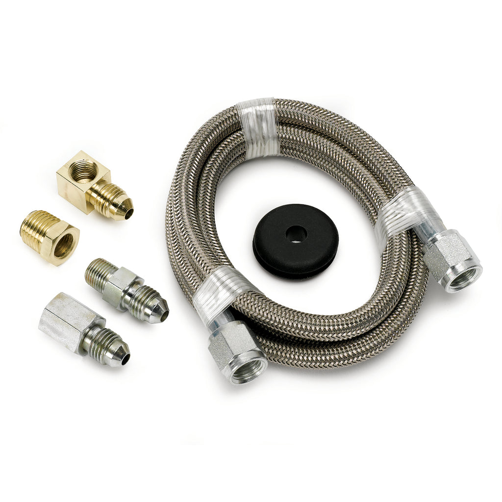 AutoMeter 3229 LINE, BRAIDED STAINLESS STEEL, #4 DIA., 4FT. LENGTH, -4AN AND 1/8" NPTF FITTINGS