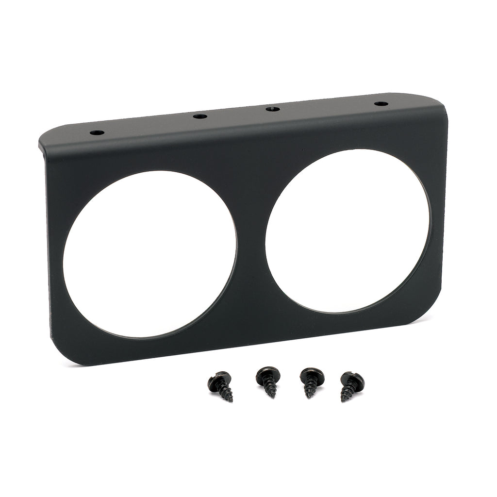 AutoMeter 3232 GAUGE MOUNTING PANEL, DUAL, 2 5/8", BLACK, ALUMINUM