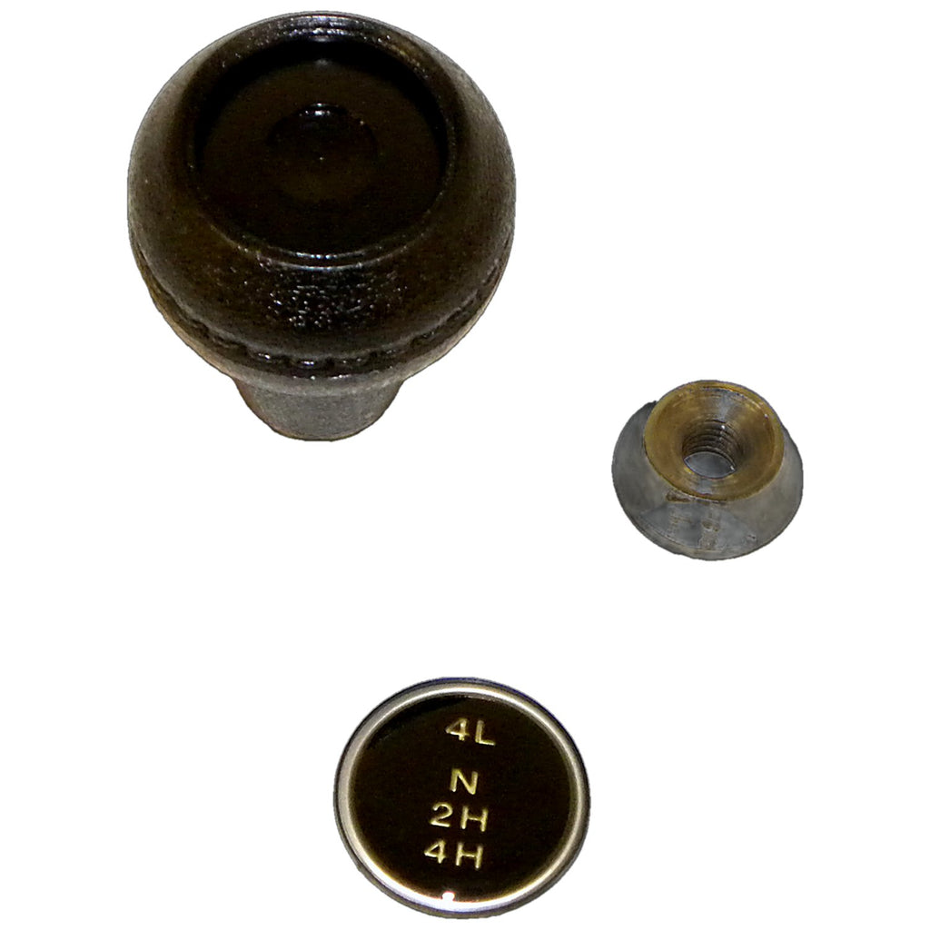 Crown Automotive Jeep Replacement 3241430K Transfer Case Shift Knob Kit for 1980-1986 Jeep CJ-5, CJ-7, CJ-8 w/ D300 T.C. for Select Jeep CJ5, Jeep CJ7, Jeep Scrambler