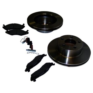 Crown Automotive Jeep Replacement 3251156K Front Disc Brake Service Kit 84-89 Jeep YJ Wrangler, XJ Cherokee, MJ Comanche for Select Jeep Cherokee, Jeep Comanche, Jeep Wrangler