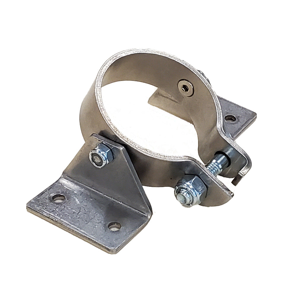 Borgeson 32561915-6 Universal steering column mount, stainless. Fits 2-1/4" steering columns.