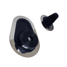 Load image into Gallery viewer, Borgeson 32561918-2 Universal steering column brake pedal boot combo. Teardrop stainless bezel.