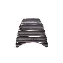 Load image into Gallery viewer, Borgeson 32561918-5 Finned aluminum style decorative insert for teardrop style boot polished finish.