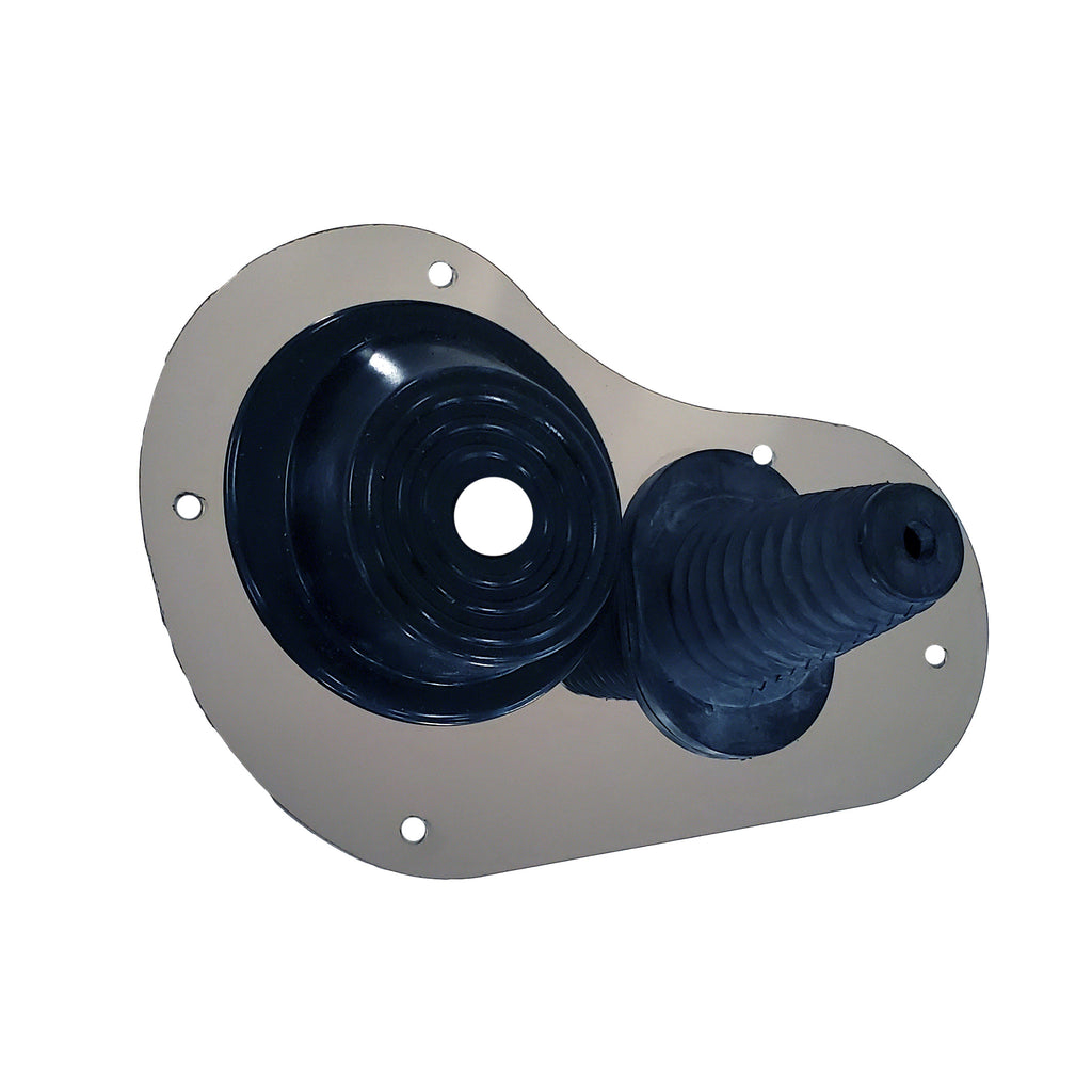 Borgeson 32616417-2 Steering column boot and mounting plate for 59-64 Chevy cars with manual. for Select Chevrolet Bel Air, Chevrolet Biscayne, Chevrolet Impala, Chevrolet Nomad