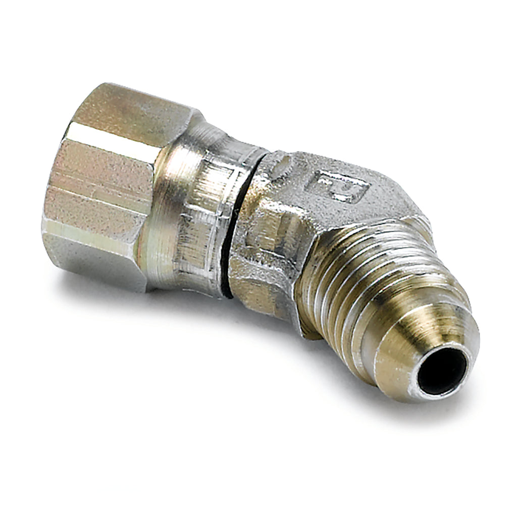 AutoMeter 3273 FITTING, ADAPTER, 45?, -4AN FEMALE TO -4AN MALE, STEEL