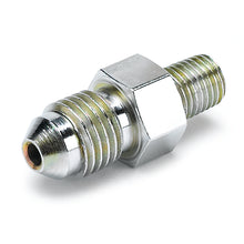 Load image into Gallery viewer, AutoMeter 3275 FITTING, ADAPTER, -4AN MALE TO 1/16" NPT MALE, FOR FORD FUEL RAIL