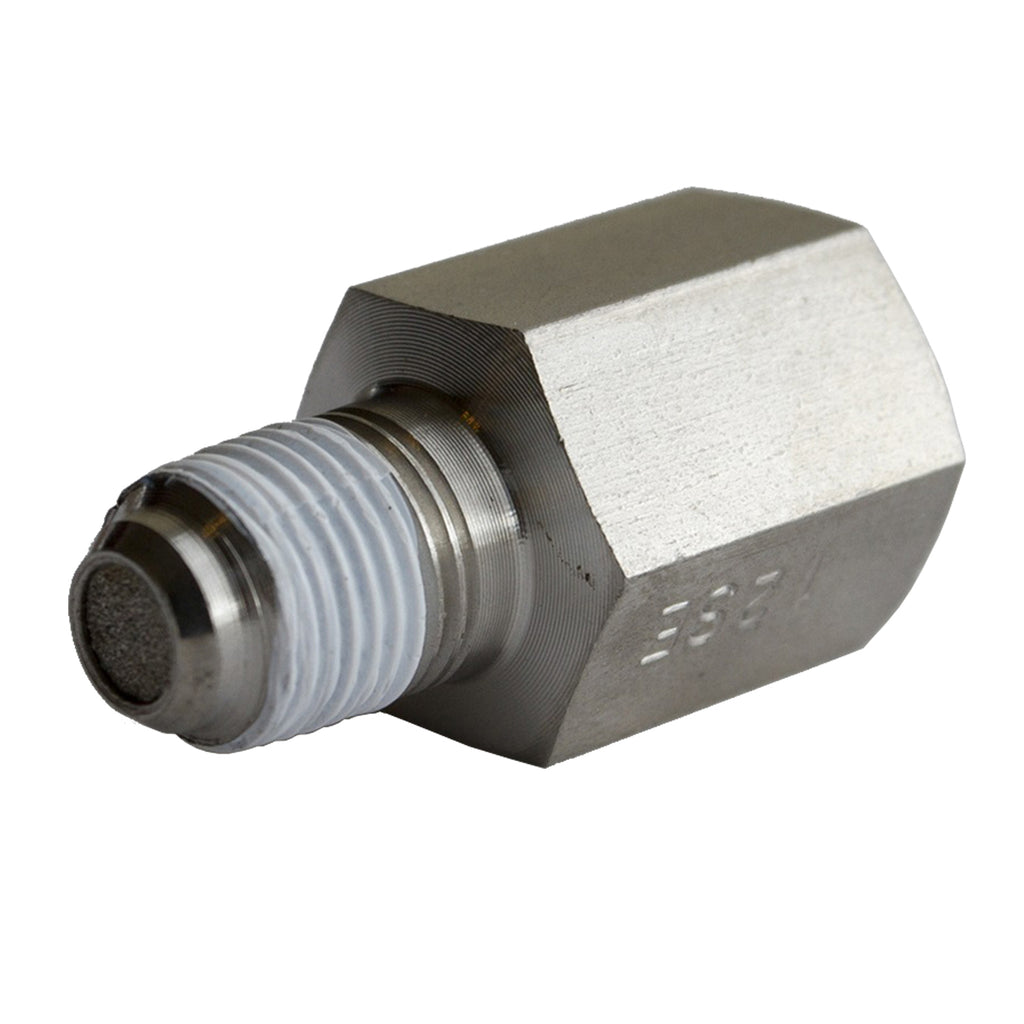AutoMeter 3279 FITTING, SNUBBER ADAPTER, 1/8" NPT FEMALE TO 1/8" NPT MALE, SST, FOR FUEL PRESS