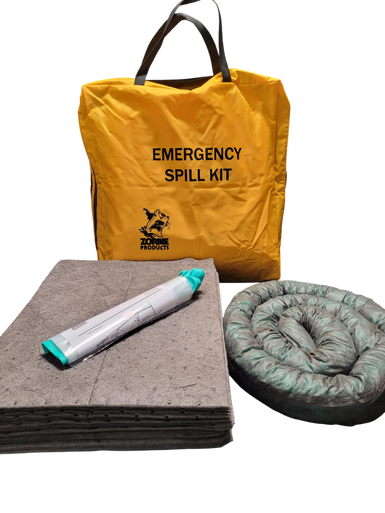 Zorbie Products ZP40-196UNIV Nylon Zip Bag Universal Spill Kit, 40L