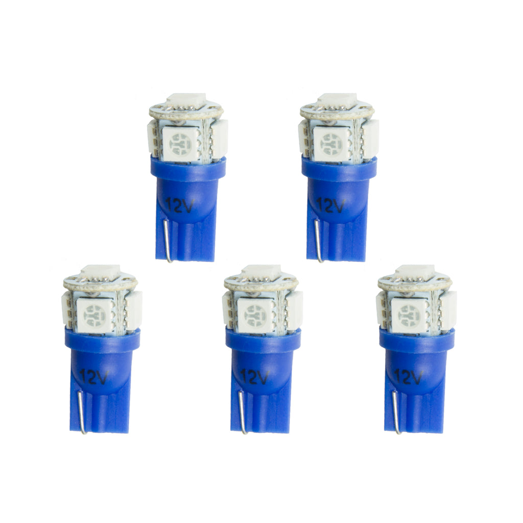 AutoMeter 3286-K LED BULB, REPLACEMENT, T3 WEDGE, BLUE, 5 PACK