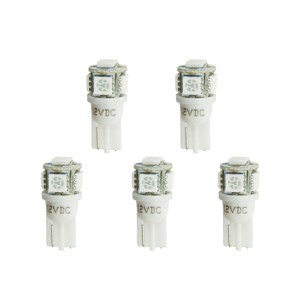 AutoMeter 3288-K LED BULB, REPLACEMENT, T3 WEDGE, WHITE, 5 PACK