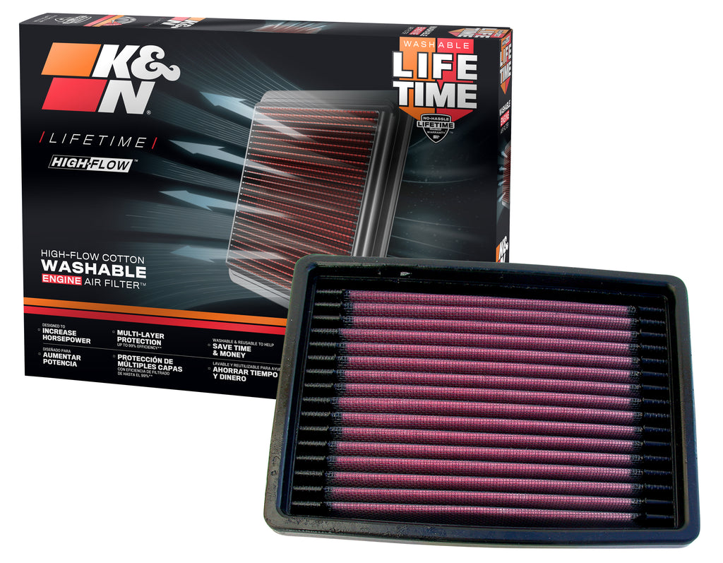 K&N 33-2022 Replacement Air Filter for Select Buick Century, Buick Electra, Buick LeSabre, Buick Reatta, Buick Riviera, Buick Skylark, Chevrolet Beretta, Chevrolet Cavalier, Chevrolet Corsica, Chevrolet Lumina APV, Oldsmobile 98, Oldsmobile Achieva,