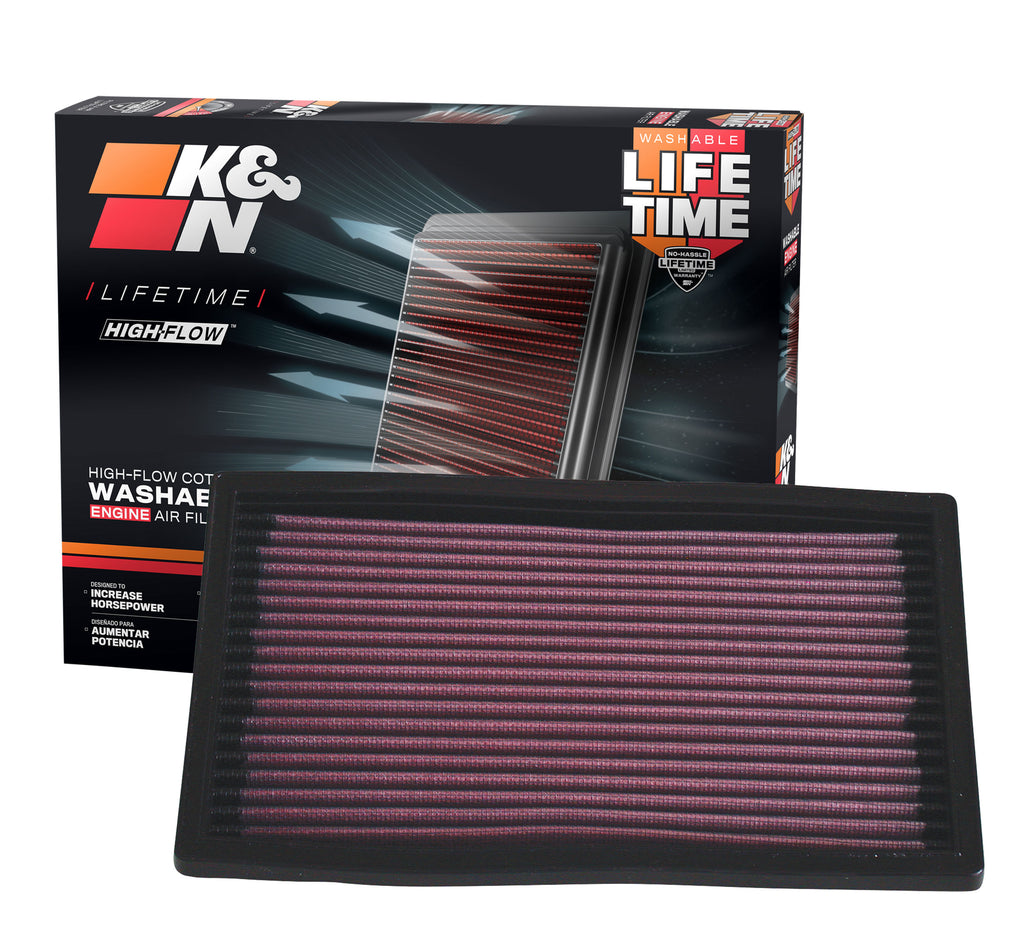 K&N 33-2034 Replacement Air Filter for Select Ford Escort, Kia Sephia, Mazda 323, Mazda Miata, Mazda Protege, Mercury Tracer