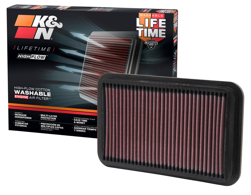 K&N 33-2041-1 Replacement Air Filter for Select Geo Prizm, Toyota Celica, Toyota Corolla, Toyota MR2 Spyder