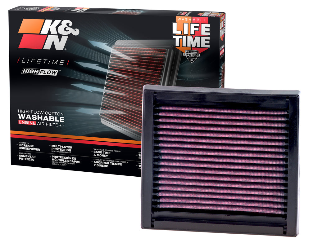 K&N 33-2060 Replacement Air Filter for Select Nissan Micra