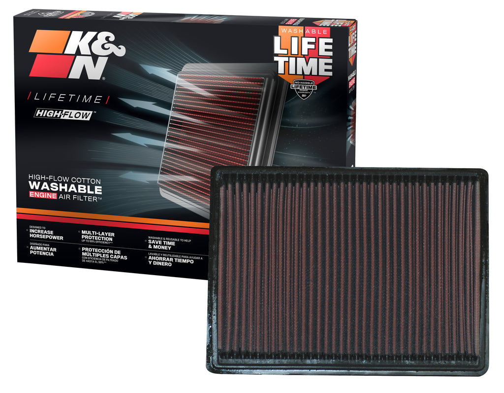 K&N 33-2153 Replacement Air Filter for Select Chrysler PT Cruiser, MG HS