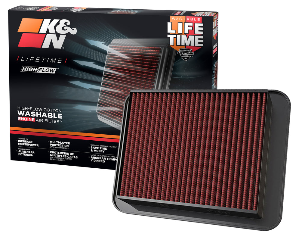 K&N 33-2170 Replacement Air Filter for Select Lexus GS300, Lexus IS300