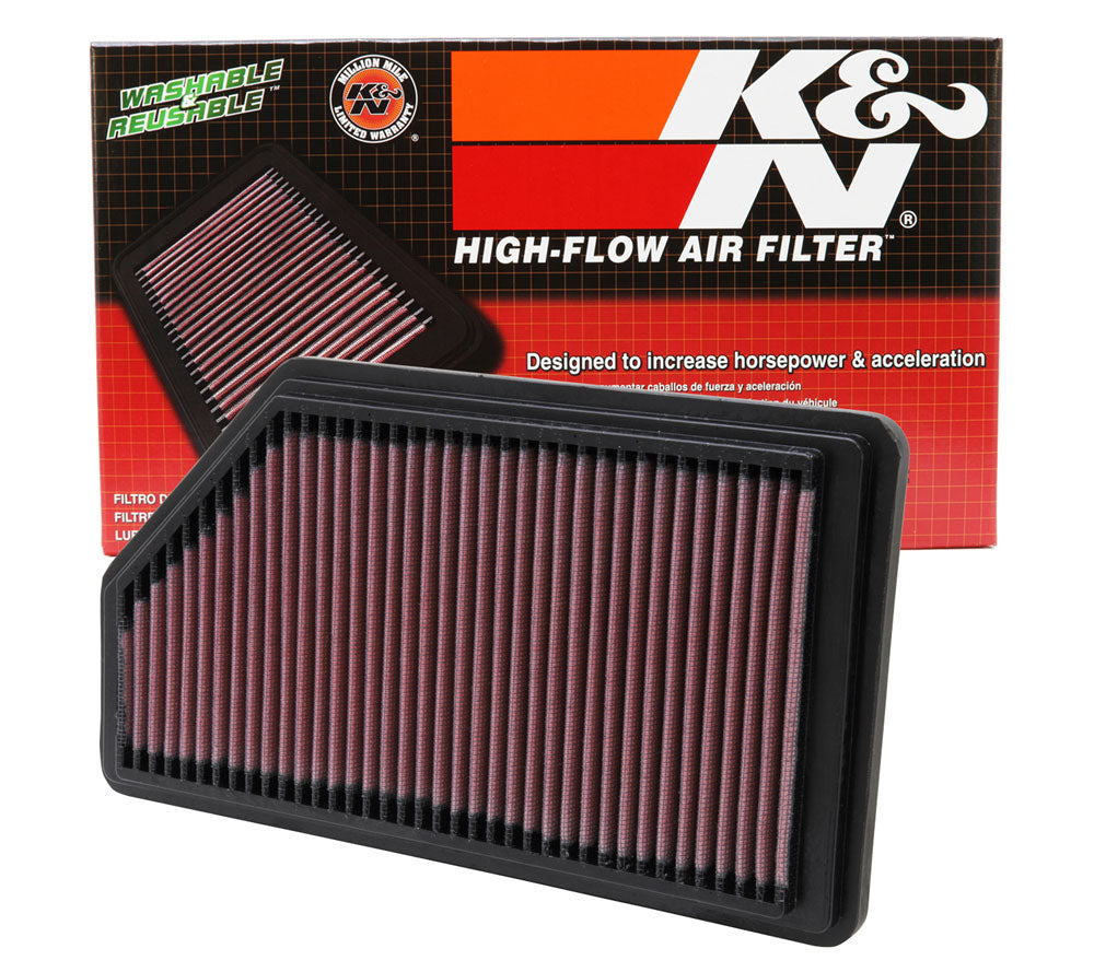 K&N 33-2200 Replacement Air Filter for Select Acura MDX, Honda Pilot