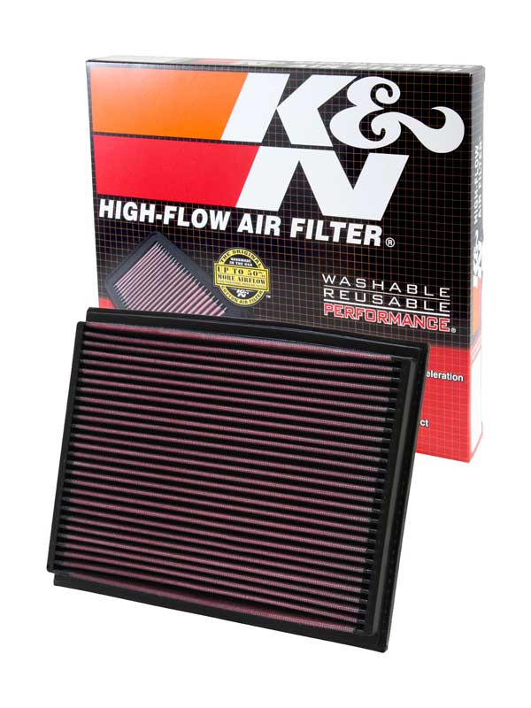 K&N 33-2209 Replacement Air Filter for Select Audi A4, Audi A4 Quattro, Audi RS4, Audi S4, Seat Exeo