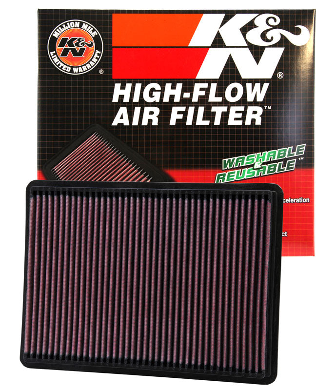 K&N 33-2233 Replacement Air Filter for Select Chevrolet Corsa, Chevrolet Tornado, Jeep Commander, Jeep Grand Cherokee, Jeep Liberty