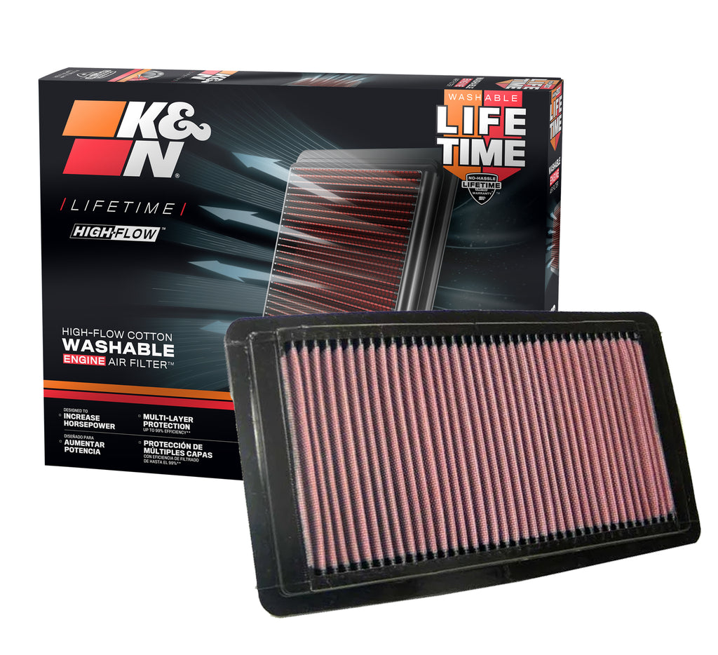 K&N 33-2309 Replacement Air Filter for Select Honda Odyssey, Honda Pilot