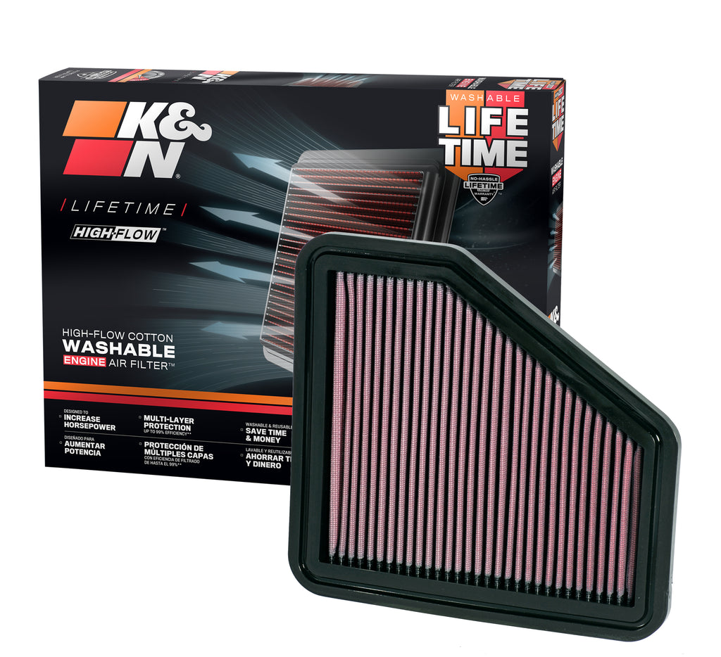 K&N 33-2326 Replacement Air Filter for Select Lexus ES350, Pontiac Vibe, Scion tC, Scion xB, Toyota Avalon, Toyota Camry, Toyota Corolla, Toyota Matrix, Toyota Venza